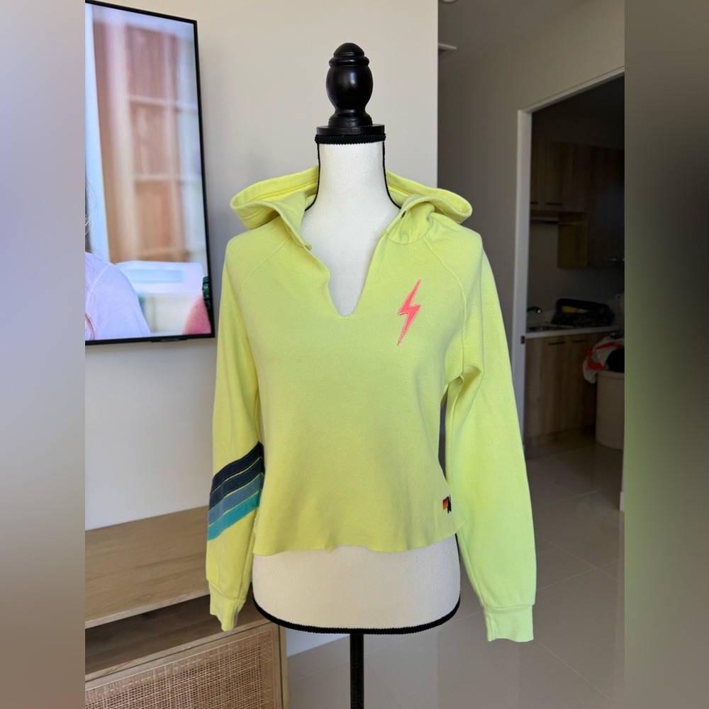 S AVIATOR NATION NEON YELLOW SWEATOUTFIT